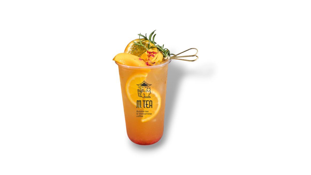Strawberry orange peach tea