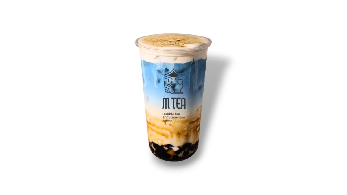 Fresh milk butterflypea boba