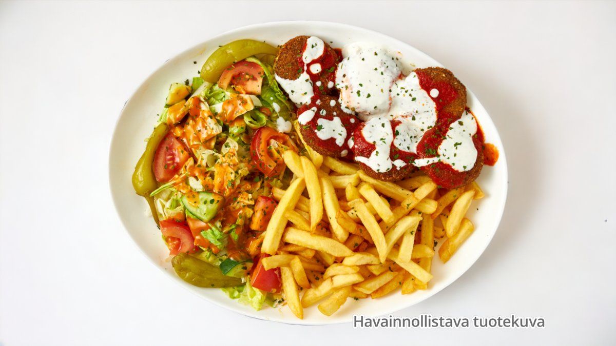 Falafel ranskalaisilla