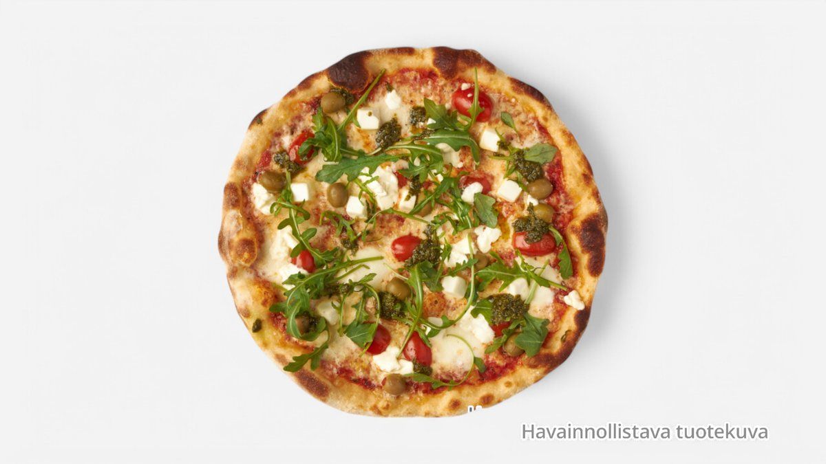 Pesto perhepizza