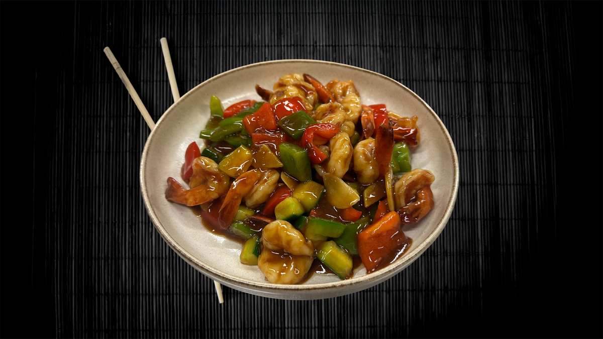 Gong Pao King Prawn / Gong Pao Jättikatkarapu / 宫保虾球
