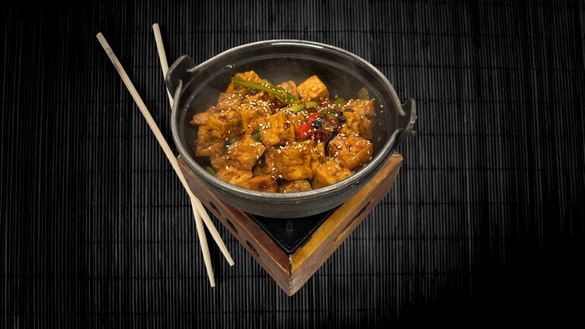 Griddle Tofu in Chili Pot Set🌶️🌶️🌶️/ Chili Tofua Pannussa Ateria🌶️🌶️🌶️
