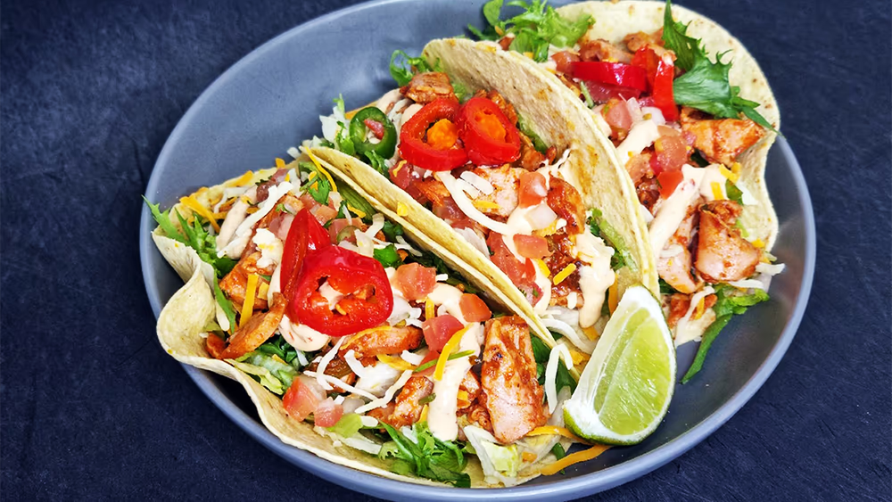 Smoky Chicken Taco + Red Bull