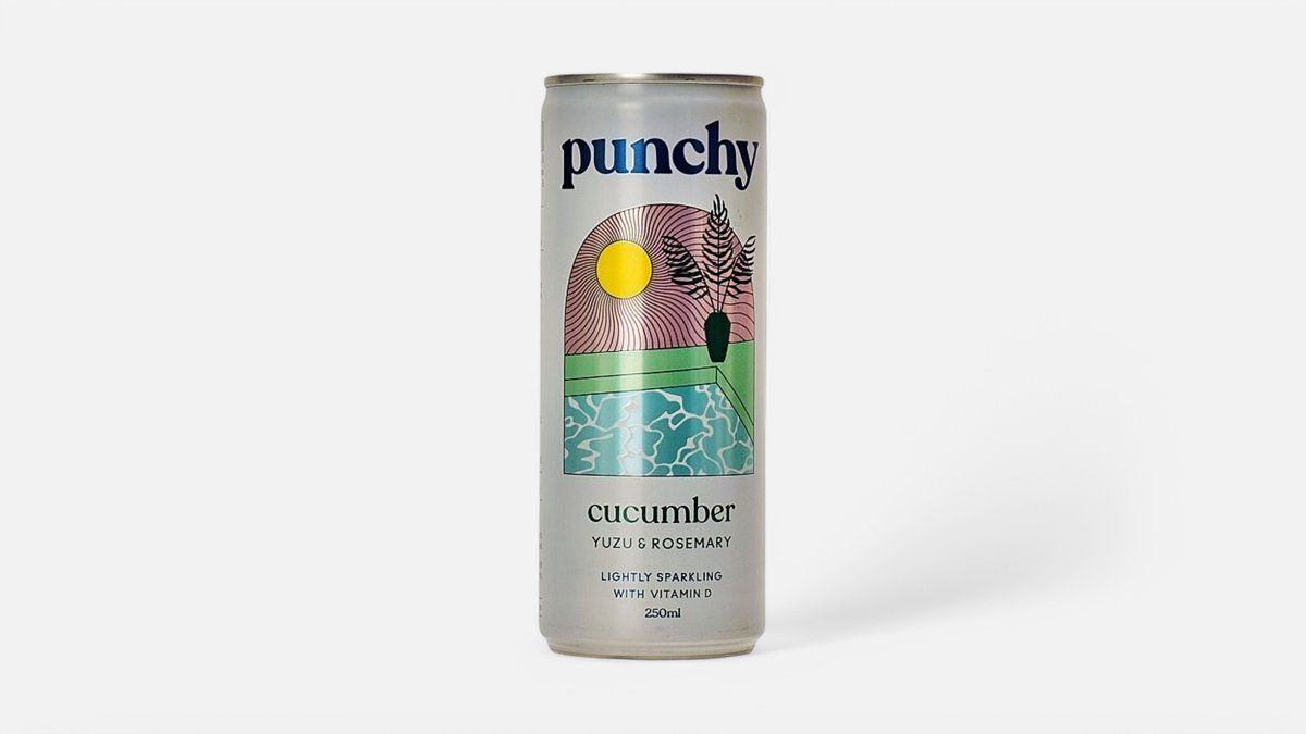 Punchy Cucumber Yuzu Rosemary Sparkling water