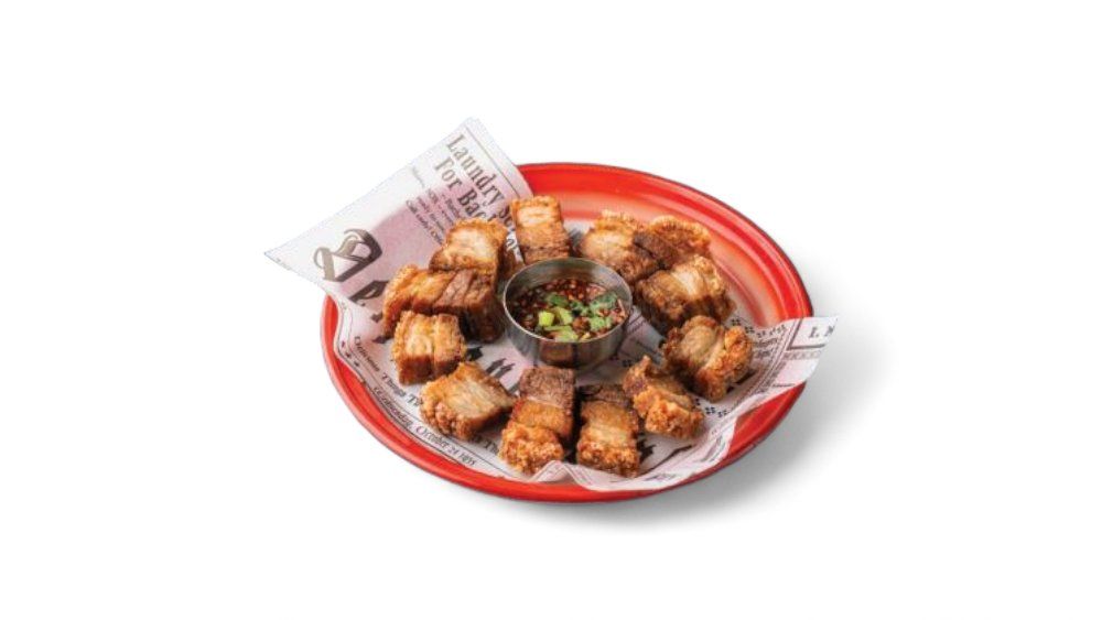 Two Kings of Crispy Pork & Spicy Seafood Sauce & Spicy Jaew Sauce