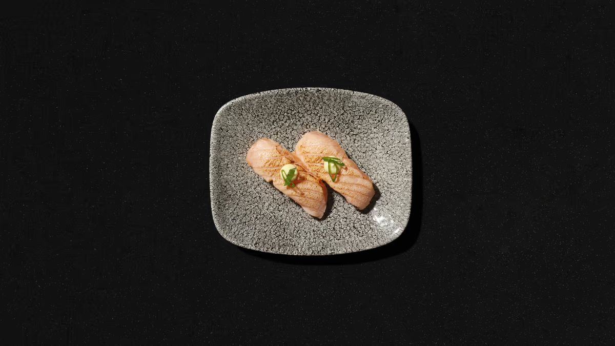 Grillattu lohi nigiri
