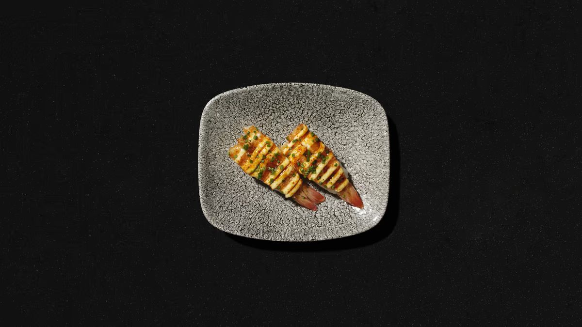 Teriyaki-ebi nigiri