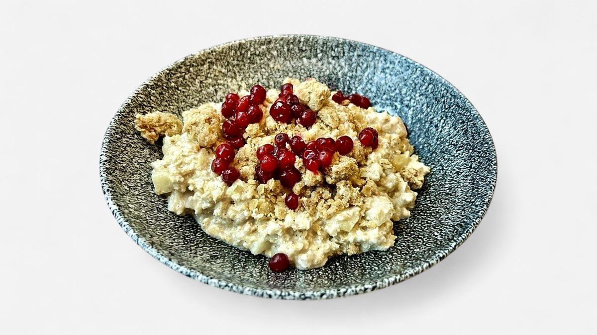 APPLE & CINNAMON OVERNIGHT OATS 🌱