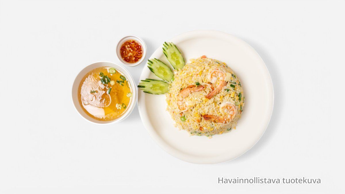 Tom-Yum Styled Shrimps Fried Rice 冬阴功虾仁炒饭