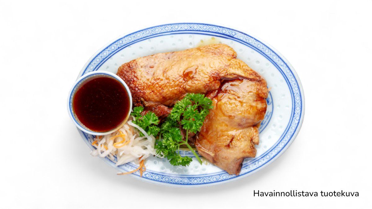 53. Friteerattua Ankkaa hoi sin -kastikkeessa