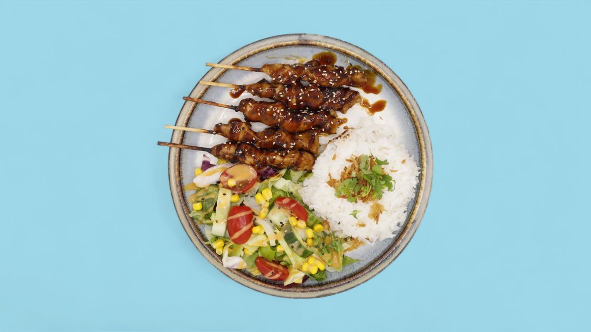#NEW# Rice With Chicken Yakitori