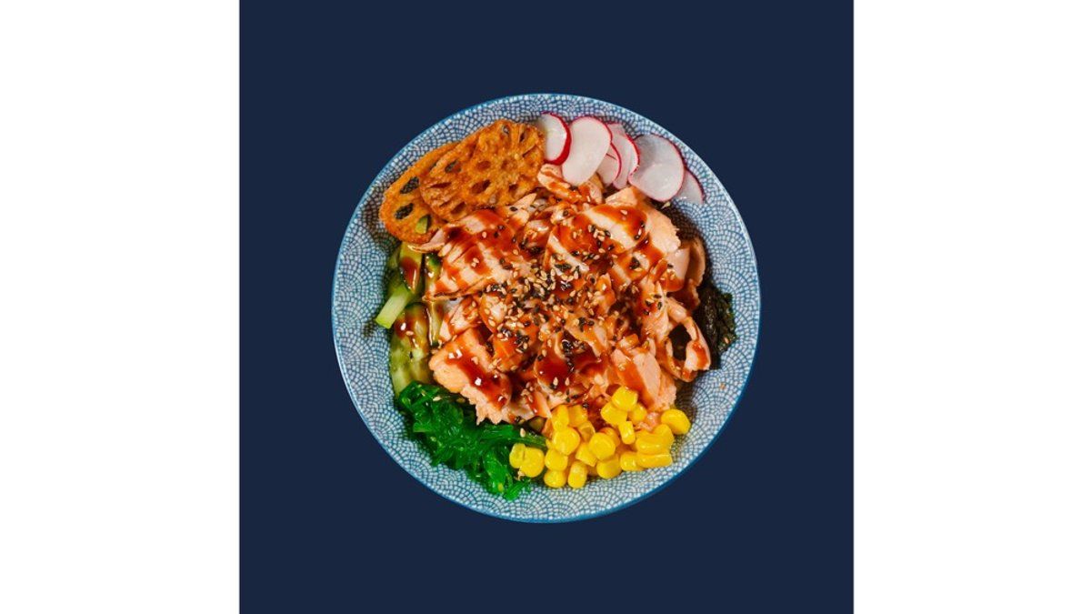 Grill Salmon Sushi Bowl