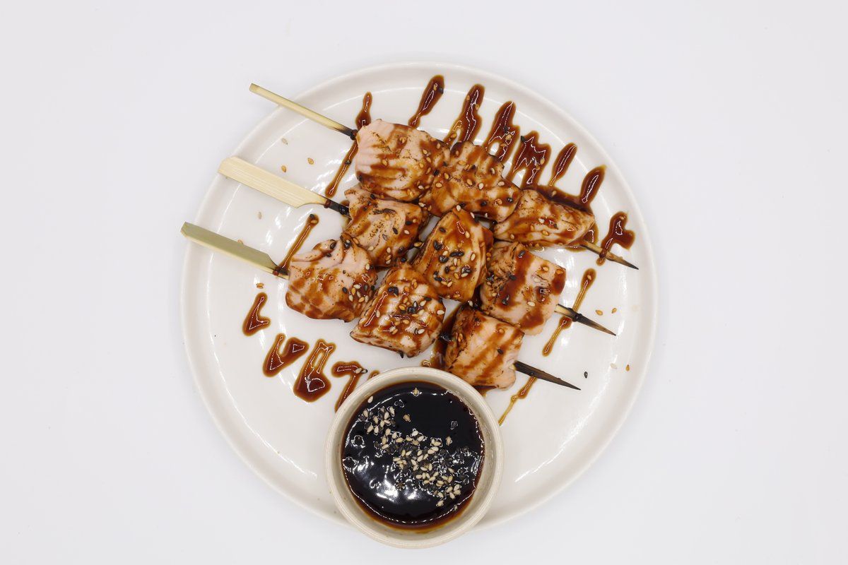 🐟 Salmon Teriyaki Skewers 3pcs