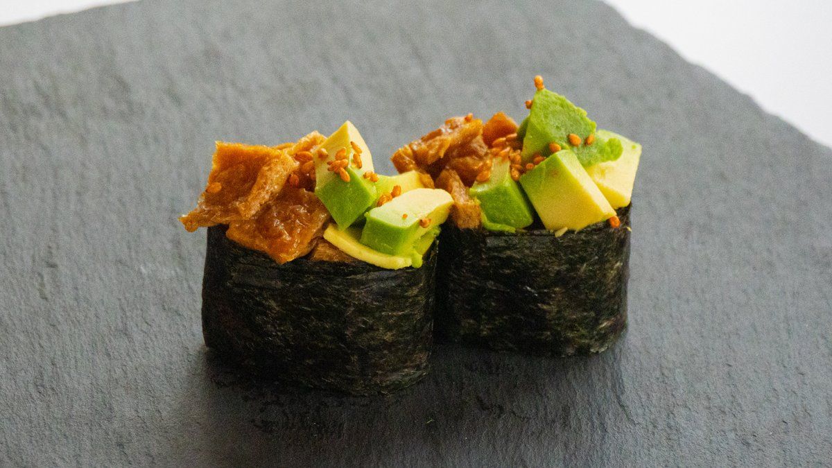 Spicy Tofu Avocado Nigiri