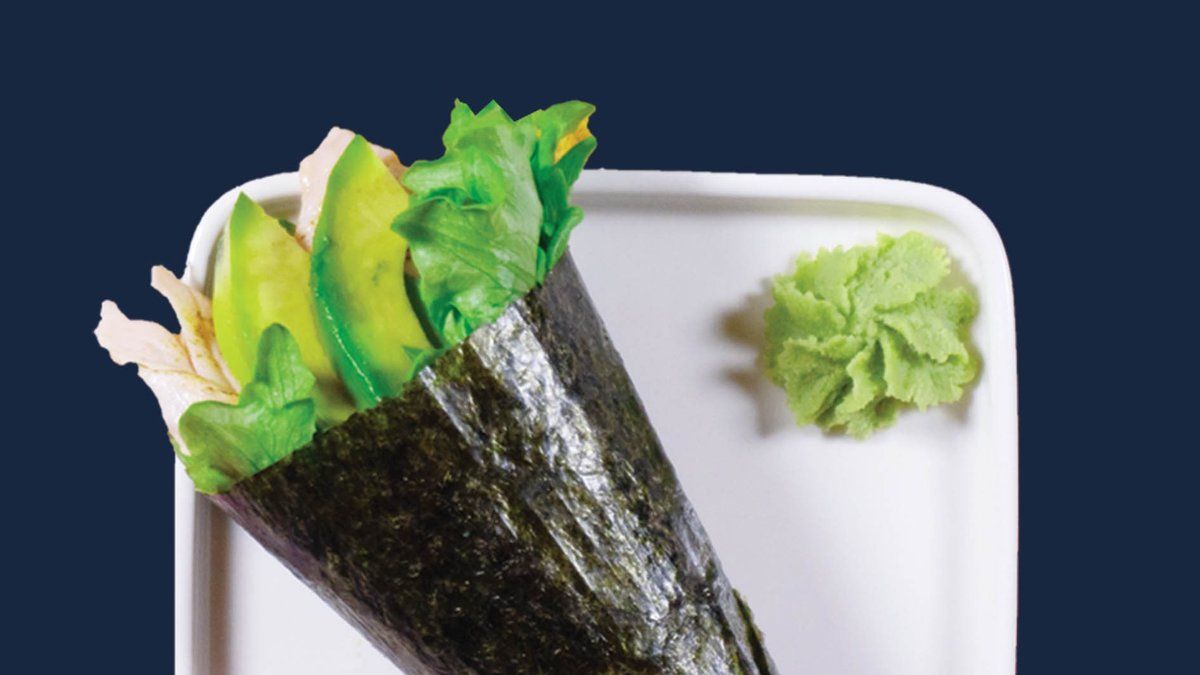 Grill Salmon Avocado Temaki