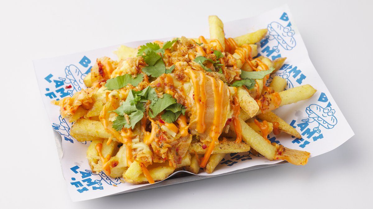 Kimcheese Fries & Dip (V)