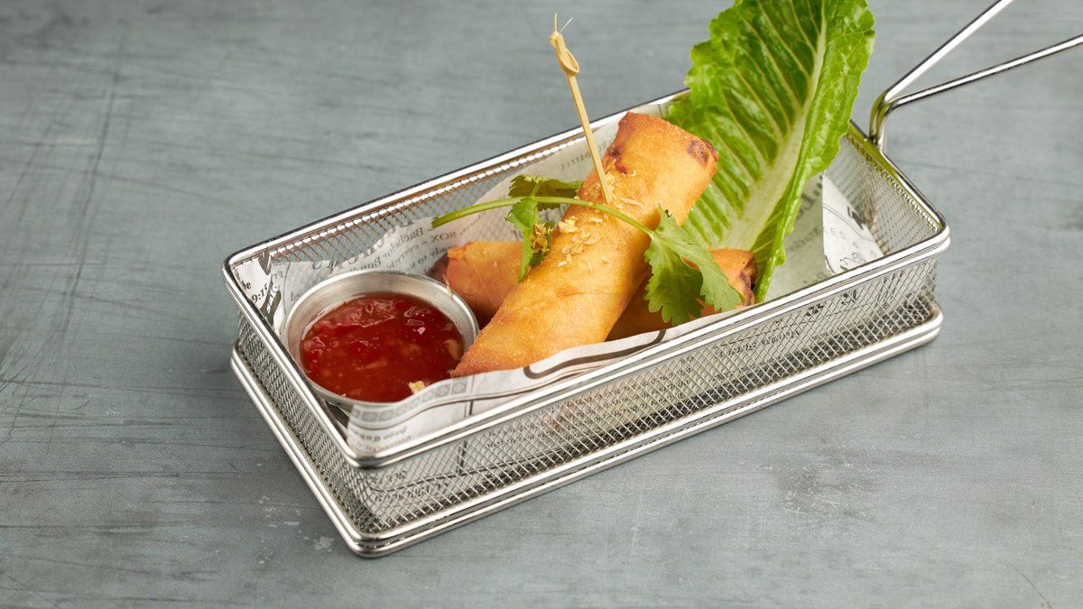 4. Vegetarian Spring Rolls (soy)