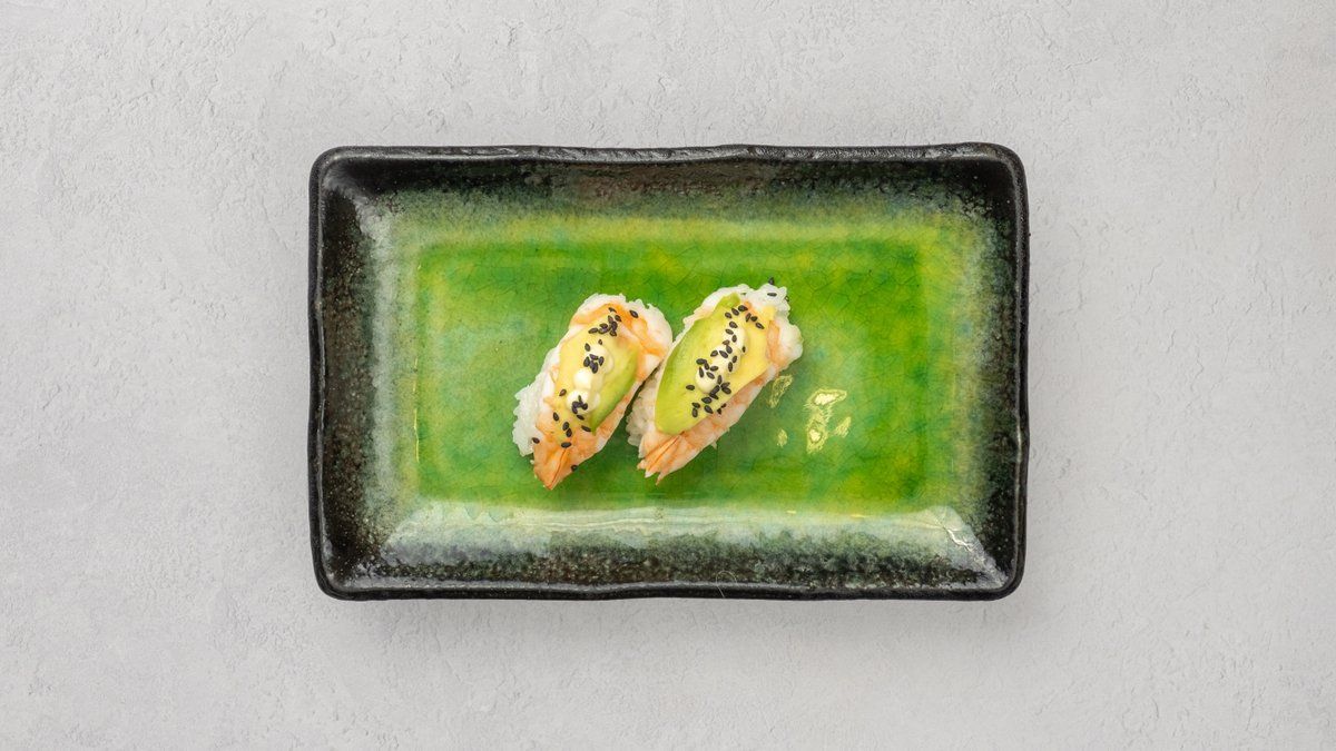 California-ravunpyrstö nigiri