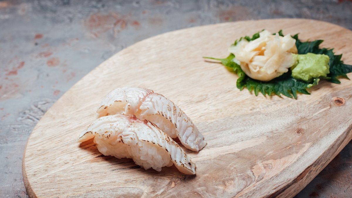 Grillattu siika nigiri
