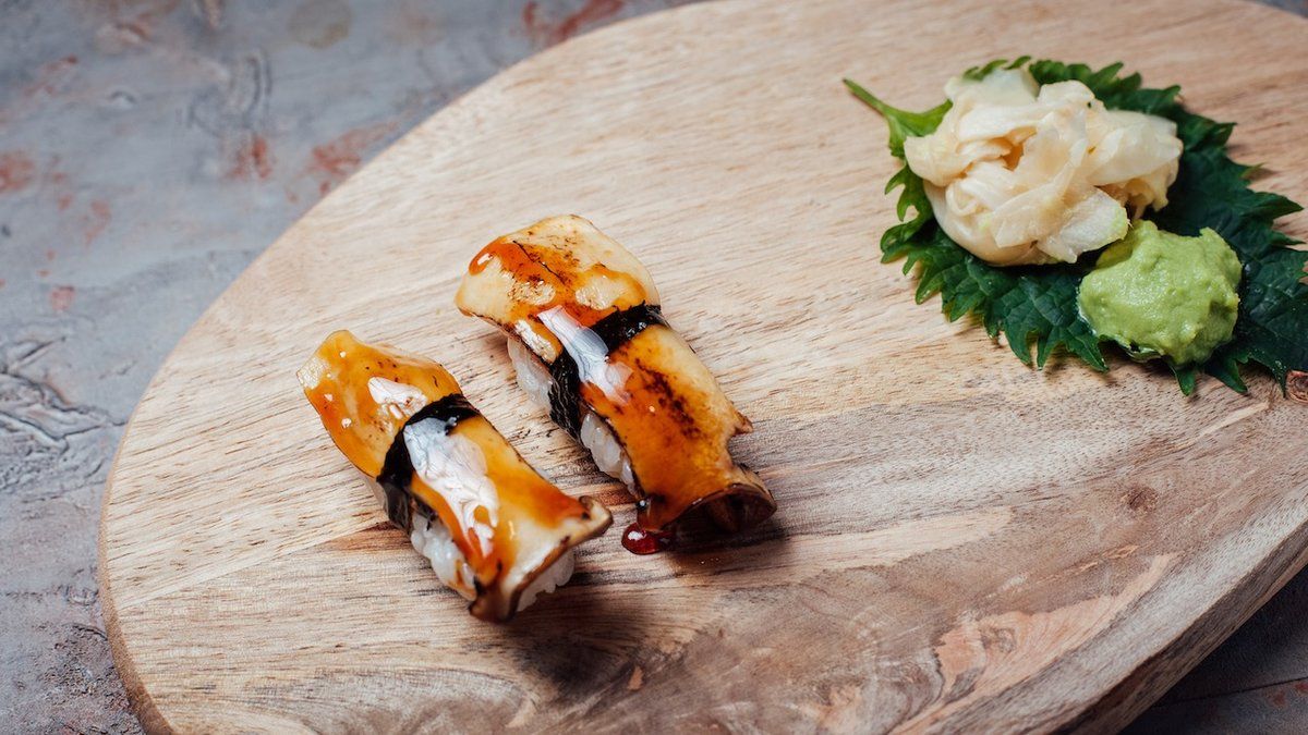 Teryaki-sieni nigiri