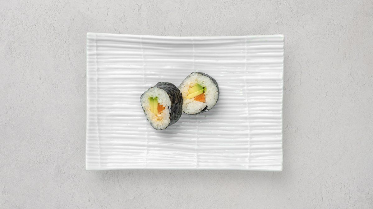 Spicyporkkana-avocado -maki