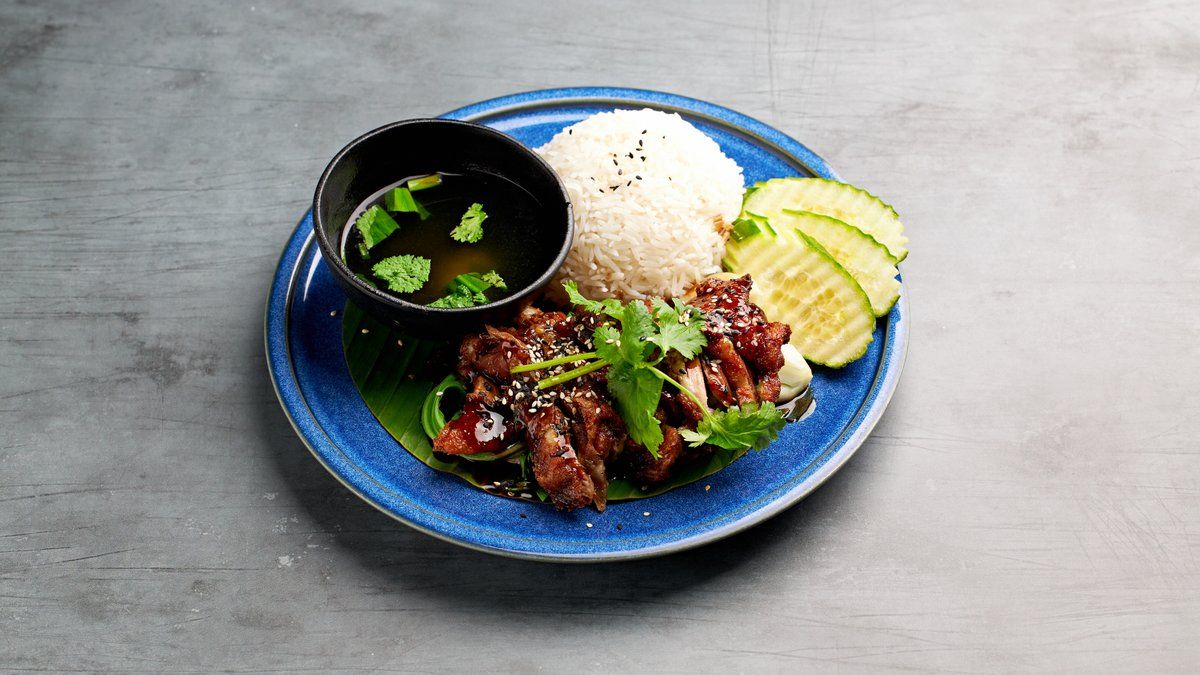 48. Khao Naa Ped Yang Sod Teriyaki