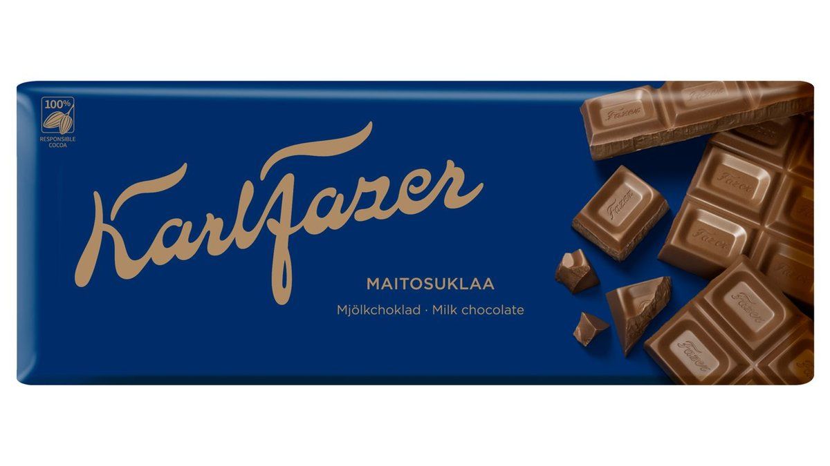 Karl Fazer maitosuklaa suklaalevy 200g