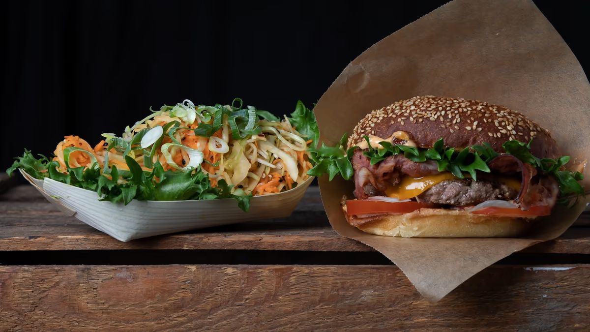 Lounas: Vegan burger