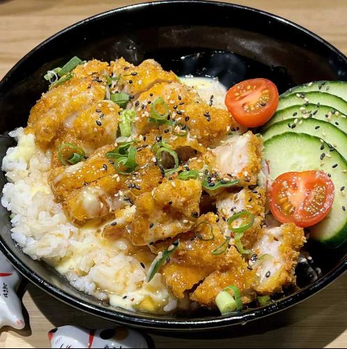 Crispy Chicken Over Rice