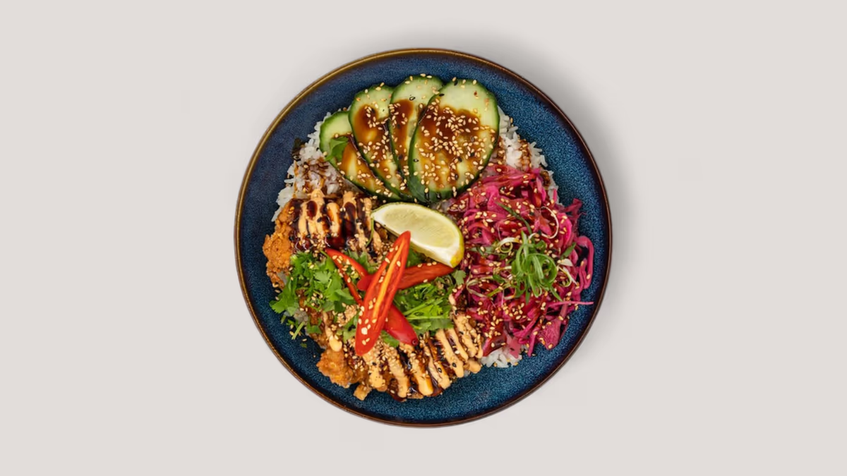 Vegan Asian BBQ Rice Bowl
