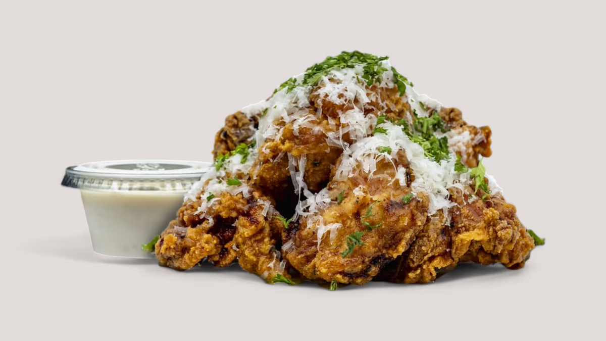 Parmesan-Garlic Fried Chicken Bites