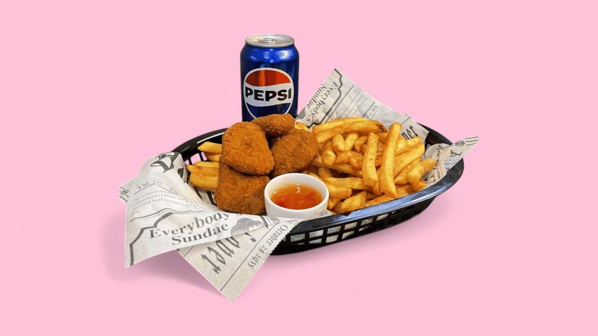 Nuggets Buckets (6 Kpl) + Fries + Dippi + Drink (0,33L)