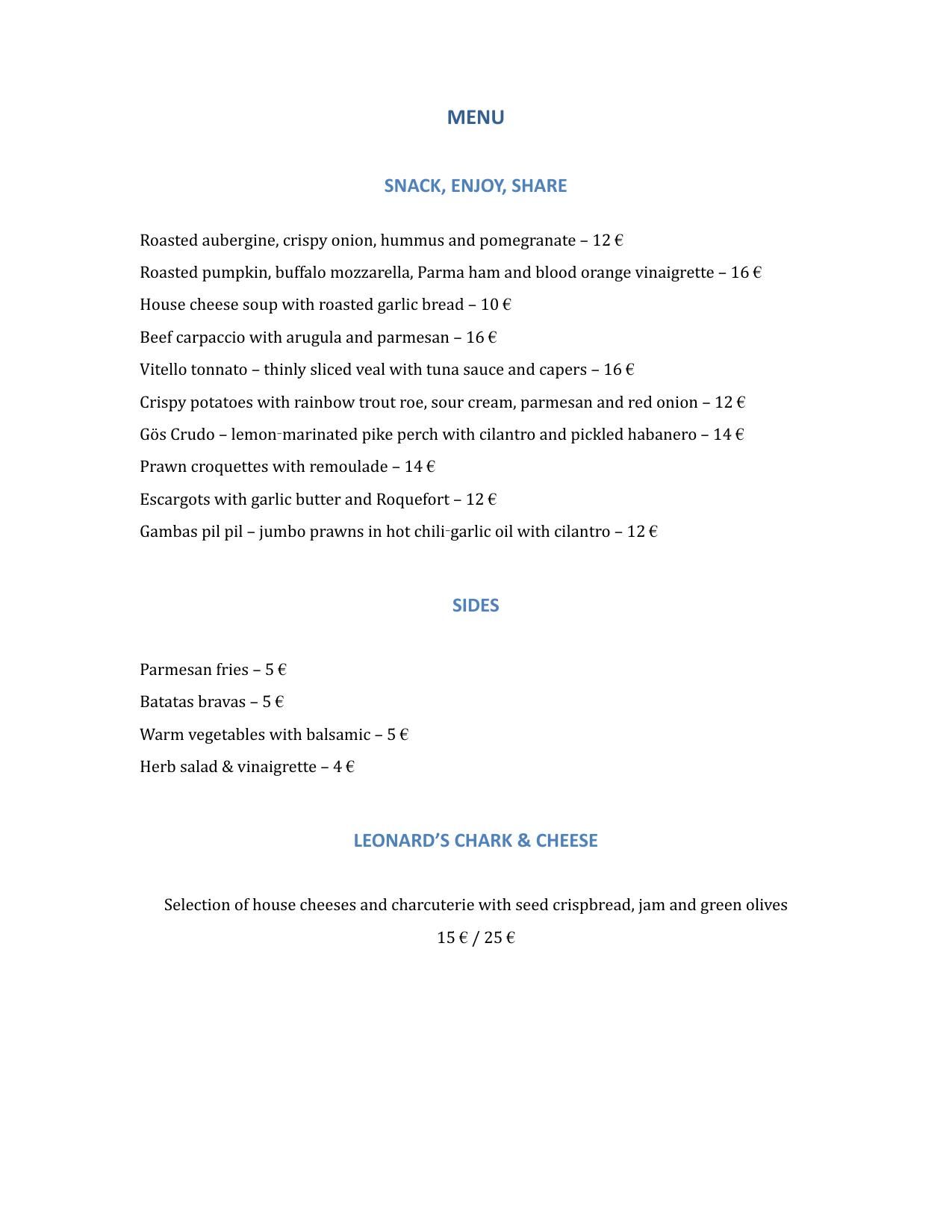 Leonard & Co. Café & Wine Bar
